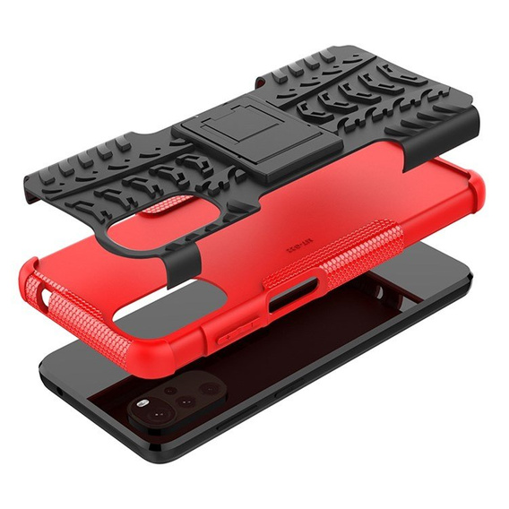 Telefontok a Motorola Moto G22, Tire Armor, piros