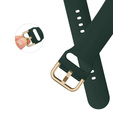 Pasek Silikonowy do Apple Watch 1/2/3/4/5/6/7/8/SE/ULTRA 42/44/45/49mm, Ciemnozielony
