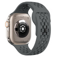 Szilikon szíj Apple Watch 1/2/3/4/4/5/6/7/8/SE/ULTRA 42/44/45/49MM órához, szürke