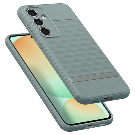 A Spigen által gyártott Caseology tok a Samsung Galaxy S24 FE, Parallax, zöld 
