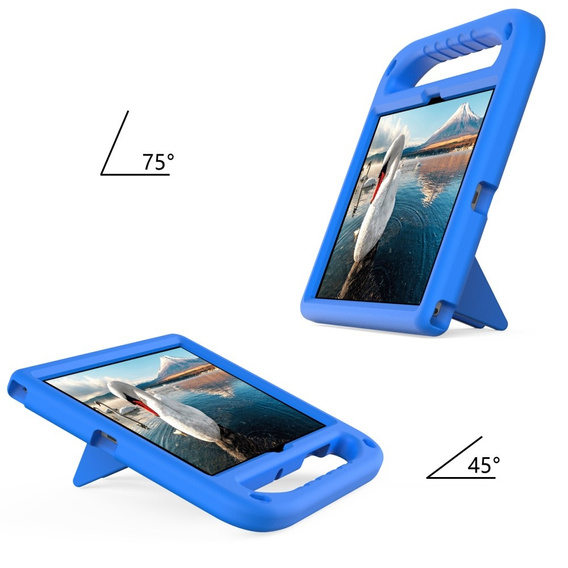 Gyermek tok Samsung Galaxy Tab A8 10.5, gyermek tok fogantyúval, kék