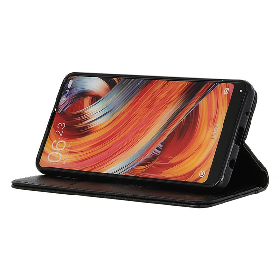 Telefontok a Samsung Galaxy A56, Wallet Litchi Leather, fekete