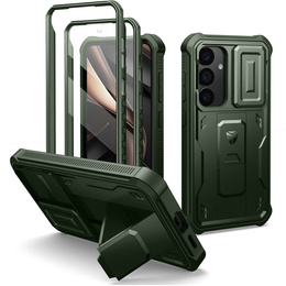 Páncélozott tok a Samsung Galaxy S25, Dexnor Full Body (Two Frames), zöld
