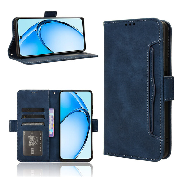 Pattintható tok a Oppo A60, Card Slot, sötétkék