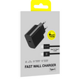 Blavec GaN4 45W USB-C PD/QC hálózati töltő USB-C-vel - USB-C kábel USB-C-vel rendelkező eszközökhöz: okostelefonok, táblagépek és könnyű laptopok számára