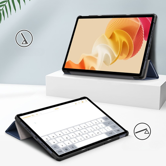 Tok Realme Pad 2, Smartcase, sötétkék