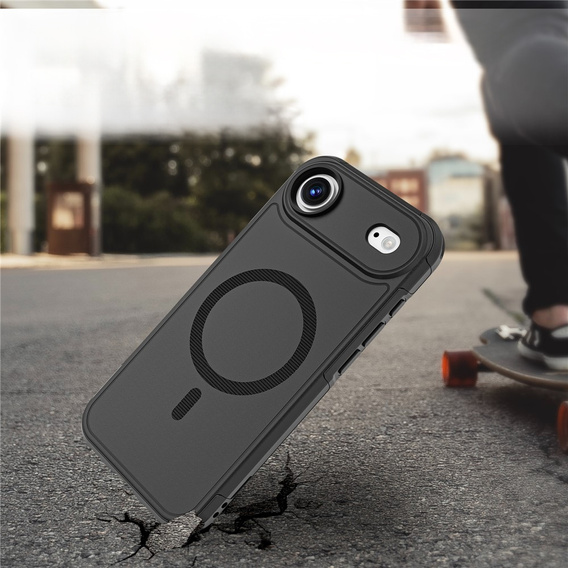 MagForce tok iPhone Air készülékhez, MagSafe-hoz, páncélozott, fekete