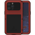 Love Mei Telefontok a iPhone 15 Pro Max, armored with glass, piros