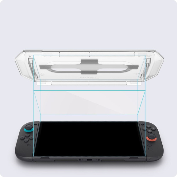 Spigen Glas.tR EZ Fit Edzett Üveg 2-Pack Nintendo Switch 2-höz – Átlátszó