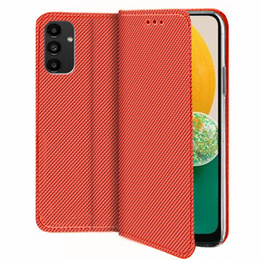 Tok Samsung Galaxy A14 4G/5G készülékhez, Smart Magnet, piros + 9H üveg