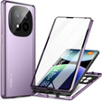 Tok Xiaomi Redmi Note 14 Pro+, Magnetic Dual Glass, lila