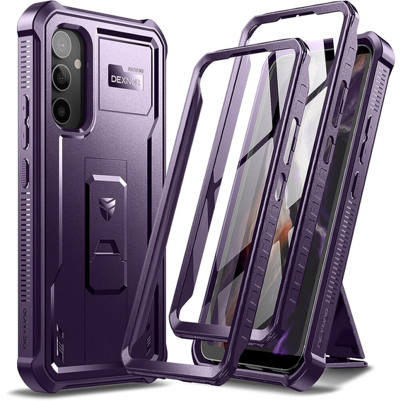 Páncélozott tok a Samsung Galaxy A34 5G, Dexnor Full Body (Two Frames), lila