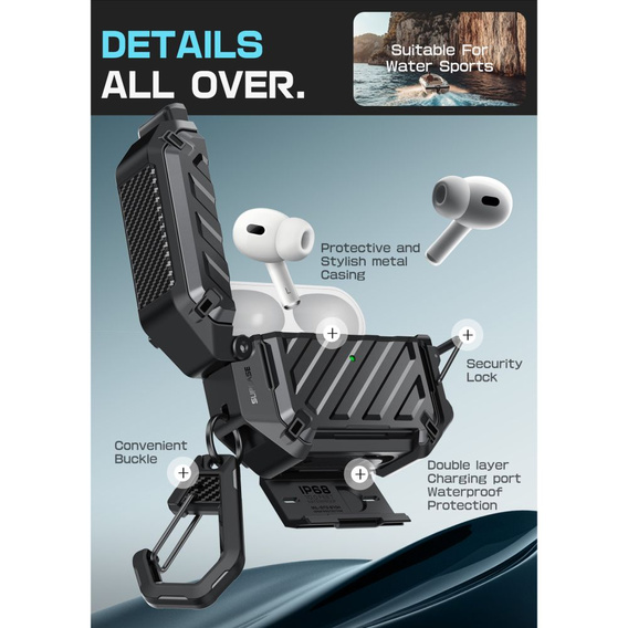 Supcase Unicorn Beetle Pro MagSafe IP68 védőtok Apple AirPods Pro 3 készülékhez