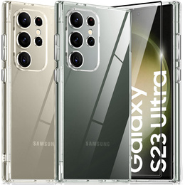 Telefontok a Samsung Galaxy S23 Ultra, Premium Armor Slim, átlátszó