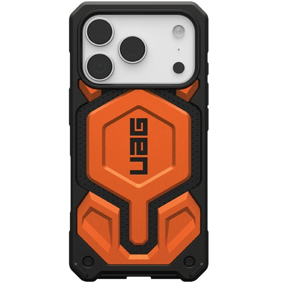 Urban Armor Gear tok iPhone 17 Pro, Monarch Pro MagSafe, narancssárga