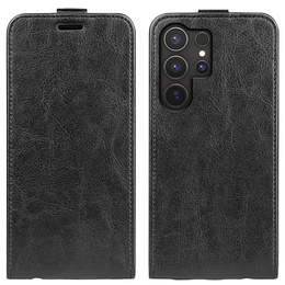 Pattintható tok a Samsung Galaxy S25 Ultra, Flip, fekete