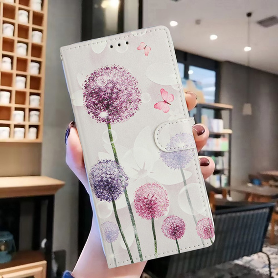 Pattintható tok a Samsung Galaxy A35 5G, Wallet, Dandelion