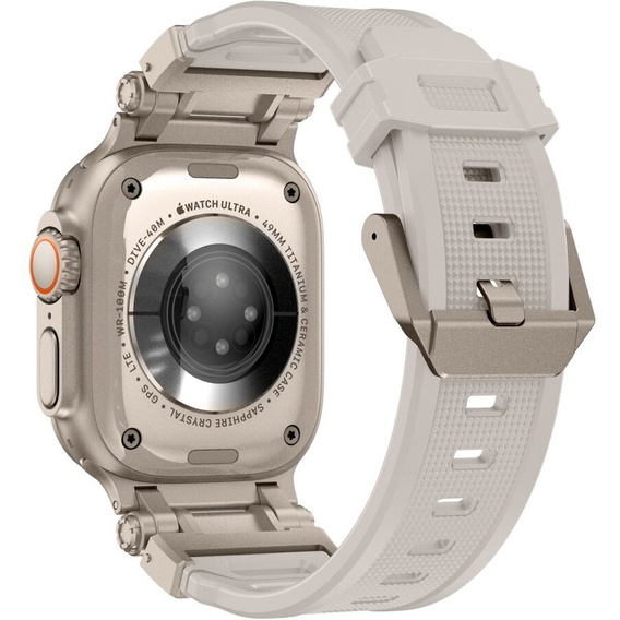 ERBORD ProTech szíj Apple Watch 1/2/3/4/4/5/6/7/8/9/SE/Ultra/Ultra 2 42/44/45/49MM, fehér öv