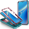 Tok Samsung Galaxy A54 5G, csúszó objektív fedéllel, Zöld