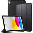 Tok iPad 10.9 2022 10 Gen, Smart Pencil, tolltartóval, fekete