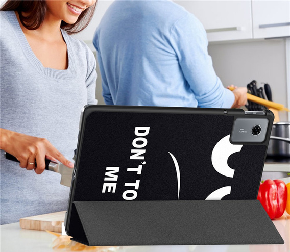 Tok Lenovo Idea Tab 11" 2025 TB336FU TB336ZU, Smartcase, állvány funkcióval, Don't Touch Me, ne érints meg engem