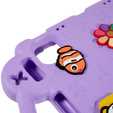 Gyermek tok Apple iPad Air 11" 6 gen. 2024, Cute Patterns, állvánnyal, lila