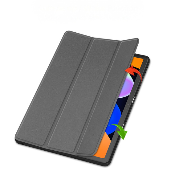 Tojás Lenovo Idea Tab 11" 2025 TB336FU TB336ZU, állvány, Smartcase tolltartóval, szürke színű