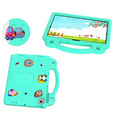 Gyermek tok Lenovo M10 X306 2 Gen / M10 Plus TB-X606 10.3 / Samsung Tab A 10.1 T510/515 / K10 X6C6, Cute Patterns, állvánnyal, zöld