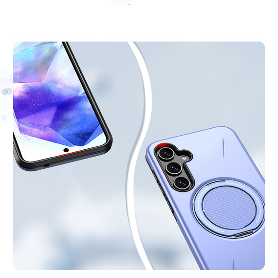 MagSafe tok állvánnyal Samsung Galaxy A57 5G készülékhez, lila