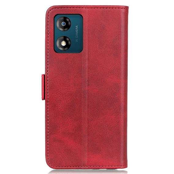 Pattintható tok a Motorola Moto E13, Wallet, piros