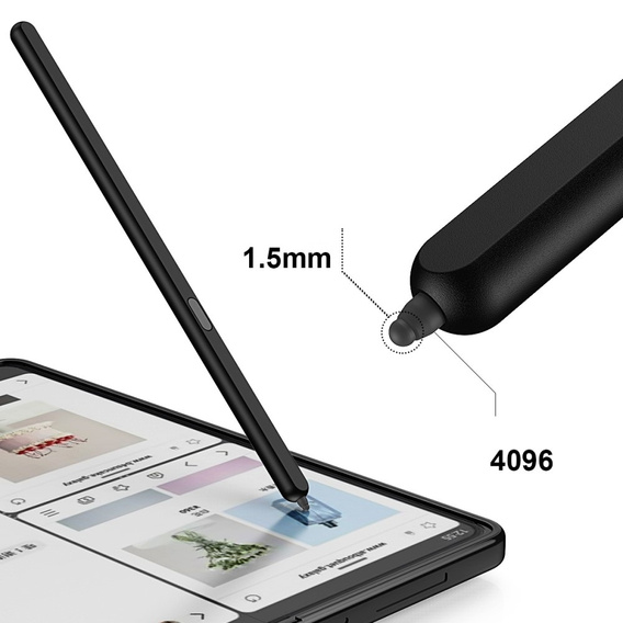 Stylus Touch Screen Pen a Samsung Galaxy Z Fold5 5G / Z Fold6 5G, fekete