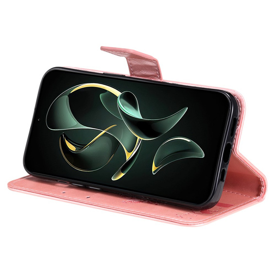 Pattintható tok Xiaomi 13T / 13T Pro, fa, rózsaszín rose gold