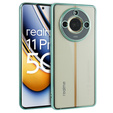A Realme 11 Pro 5G / Pro+ 5G tok, Electroplating Frame, átlátszó / zöld
