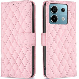Pattintható tok a Xiaomi Redmi Note 13 Pro 5G, Wallet, BINFEN COLOR, rózsaszín