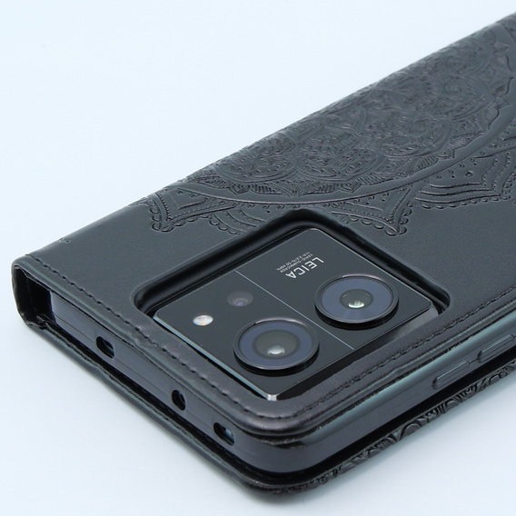 Pattintható tok a Xiaomi 13T / 13T Pro, Mandala, fekete