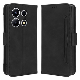 Pattintható tok a Infinix Note 30 VIP, Card Slot, fekete