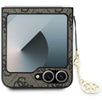 GUESS Telefontok a Samsung Galaxy Z Flip7 FE / Z Flip6, 4G Charms Collection Hardcase, barna