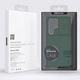 NILLKIN tok Samsung Galaxy S23 Ultra, szilikon CamShield tok MagSafe-hoz, zöld