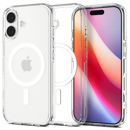 Spigen Ultra Hybrid MagSafe tok iPhone 17 készülékhez, átlátszó/fehér