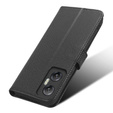 Pattintható tok a Infinix Hot 20 5G, Wallet Smart Magnet Case, fekete