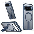 Fusion hibrid tok Google Pixel 10 Pro XL készülékhez, MagSafe, állvánnyal, kék színű