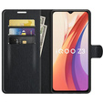Pattintható tok Vivo Y52 5G / Y72 5G, Split Leather, kék