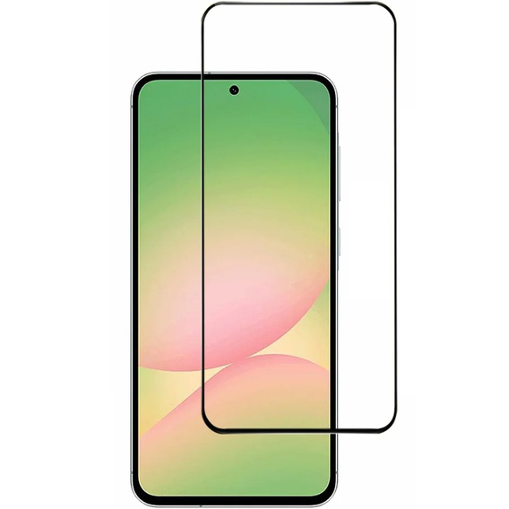 3D edzett üveg Samsung Galaxy A56 készülékhez, fekete keret
