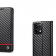 Pattintható tok a Xiaomi Redmi Note 13 Pro 5G, Carbon LC.IMEEKE, fekete