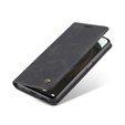 CASEME tok Xiaomi Redmi Note 10 Pro, Leather Wallet Case, fekete
