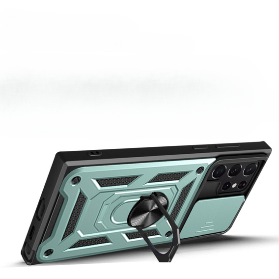 Telefontok a Samsung Galaxy S23 Ultra, CamShield Slide, zöld