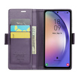 CASEME flip tok Samsung Galaxy A54 5G, Litchi Wallet, lila