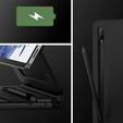 Billentyűzet tok Samsung Galaxy Tab S10+/S9 FE+ Plus/S9+/ S8+/ S7+/ S7 FE, Dexnor Magnetic Keyboard Touchpad, fekete