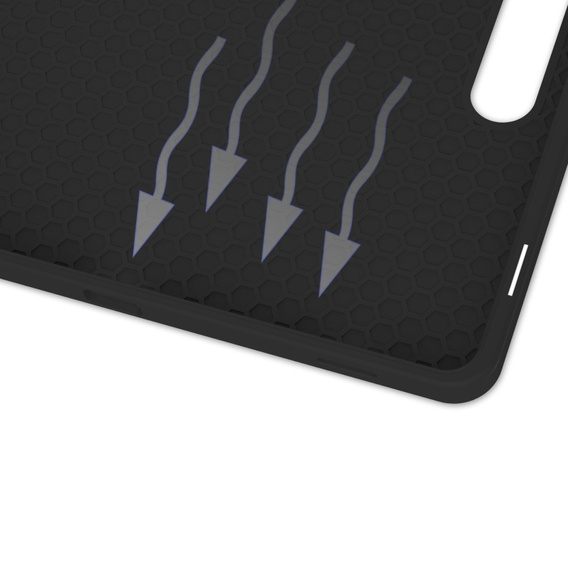 Tok Samsung Galaxy Tab S10 FE+ Plus, Smartcase tolltartóval, fekete