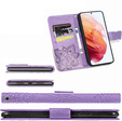Pattintható tok a Oppo Reno 12 Pro, Butterfly, lila